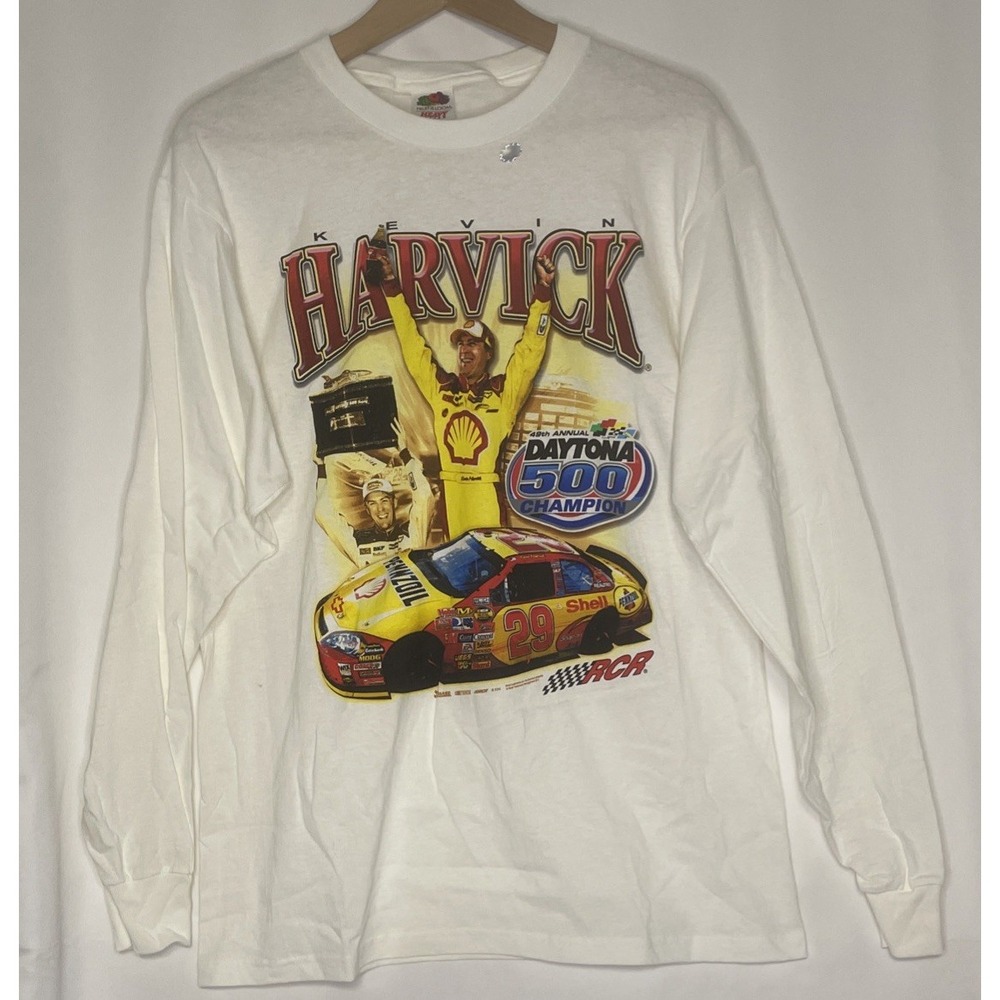 NEW Vintage NASCAR Shirt LKevin Harvick #29 RCR Winning Tradition Daytona 500 - Picture 2 of 8